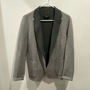 MaxMara Weekend 100% Virgin Wool light and dark gray Jacket